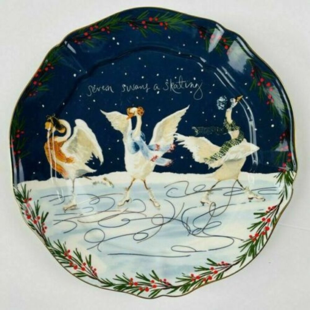 Anthropologie  #7 Swans a Swimming Inslee Fariss